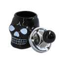 Aschenbecher "Totenkopf" 8x16 cm, 2-fach sortiert, einzeln