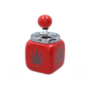 Aschenbecher "Rasta" 8,5x15 cm, 3-fach sortiert, einzeln