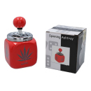 Aschenbecher "Rasta" 8,5x15 cm, 3-fach sortiert, einzeln