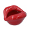 Aschenbecher "Lippen" rot