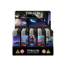 Elektrofeuerzeuge "Night Speed"; 5-fach sortiert; 50er Display