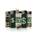 Elektrofeuerzeuge "Money Talk"; 5-fach sortiert; 50er Display