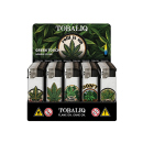 Elektrofeuerzeuge "Green Touch"; 5-fach sortiert; 50er Display