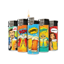 Elektrofeuerzeuge "Beer Time"; 5-fach sortiert;...