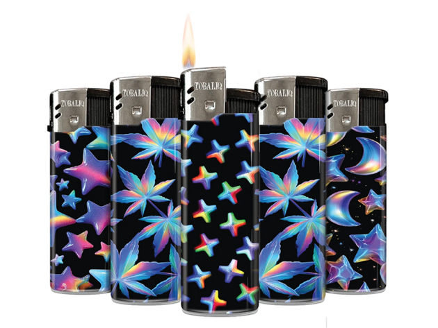 Elektrofeuerzeuge "Dream Glow"; 5-fach sortiert; 50er Display