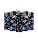 Elektrofeuerzeuge "Dream Glow"; 5-fach sortiert; 50er Display