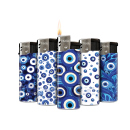 Elektrofeuerzeuge "Safe Eyes"; 5-fach sortiert;...