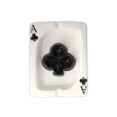 Aschenbecher "Spielkarten" 14x15 cm, 4-fach sortiert, einzeln