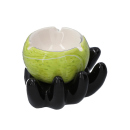 Aschenbecher "Hand mit Ball" 8x7 cm, 5-fach sortiert, einzeln