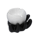 Aschenbecher "Hand mit Ball" 8x7 cm, 5-fach sortiert, einzeln