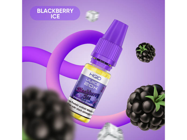 HQD 20K JUICE - Blackberry Ice (Brombeere, Ice) - Liquid - 3mg/ml - 10 ml