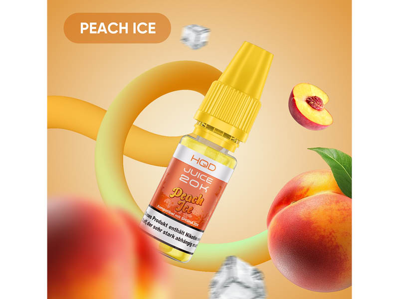 HQD 20K JUICE - Peach Ice (Pfirsich, Ice) - Liquid - 3mg/ml