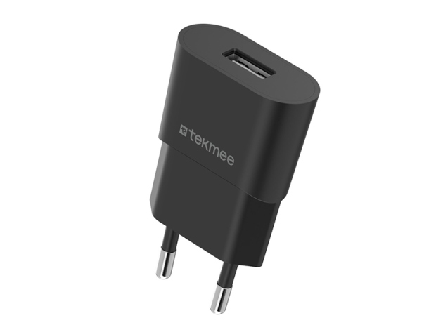 Tekmee Netzstecker 1x USB schwarz, 1A,  4er Set