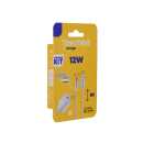 Tekmee Schnelllade-Set (Reiseset), 2in1 USB auf Type-C & Lightning,  weiß
