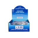 Lesebrillen (+ 2,00) versch. Farben, 24er Display
