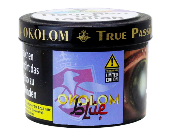 True Passion Tobacco - Okolom Blue (Blaubeere, Acai, Holunder, Limette, Minze) - 200g
