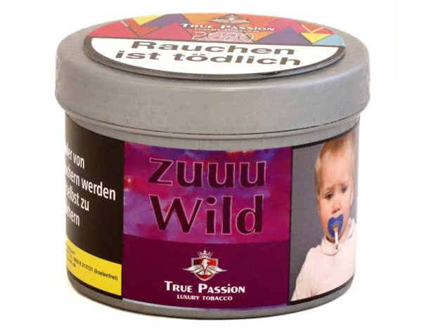 True Passion Tobacco - Zuuu Wild (Brombeere, Erdbeere, Himbeere) - 200g