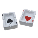 Aschenbecher Casino" ca.8 x 11 cm, 2-fach sortiert, 8er Display