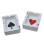 Aschenbecher Casino" ca.8 x 11 cm, 2-fach sortiert, 8er Display