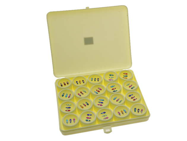 Selbstklebende Bindi-Aufkleber, 3 Farben á 3Stück;  20er Display