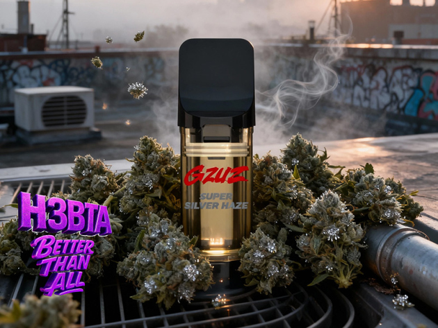 GZUZ - H3 POD - "Super Silver Haze"  - 1ml   CRD
