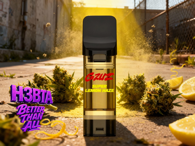 GZUZ - H3 POD - "Super Lemon Haze"  - 1ml   CRD
