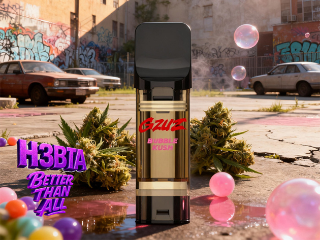 GZUZ - H3 POD - "Bubble Kush"  - 1ml   CRD