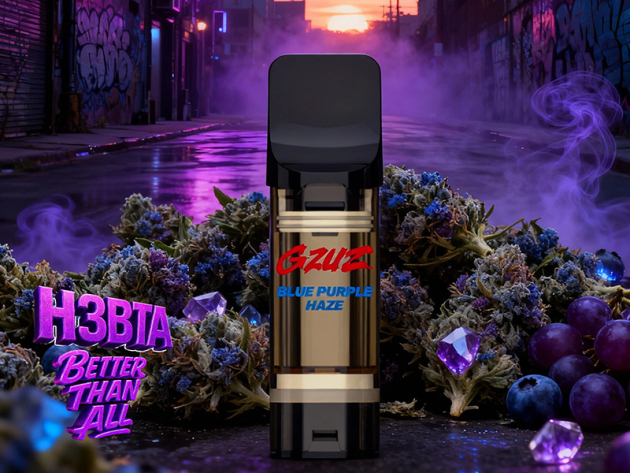 GZUZ - H3 POD - "Blue Purple Haze"  - 1ml   CRD