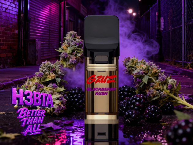 GZUZ - H3 POD - "Blackberry Kush"  - 1ml   CRD