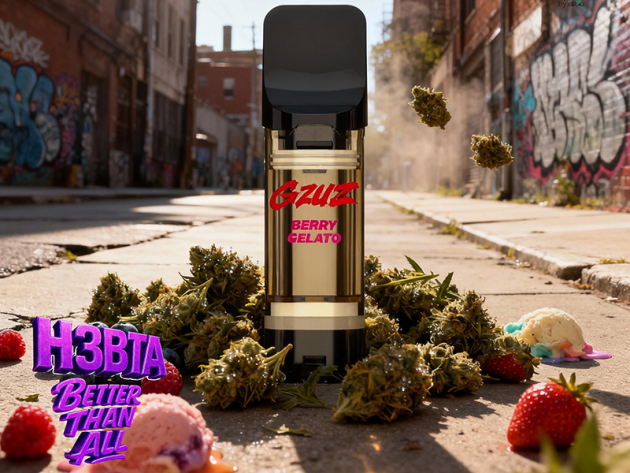 GZUZ - H3 POD - "Berry Gelato"  - 1ml   CRD