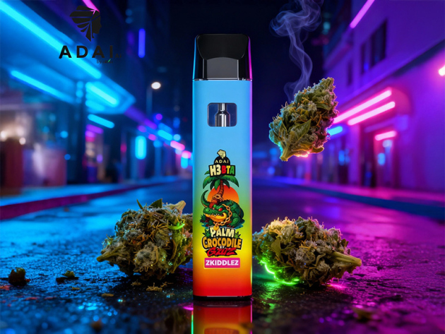 PALM Crocodile Vape - H3BTA - "Zkittlez"  - 1ml   CRD