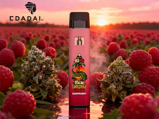 PALM Crocodile Vape - H3BTA - "Raspberry"  - 1ml   CRD