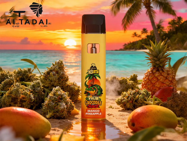 PALM Crocodile Vape - H3BTA - "Mango Pineapple"  - 1ml   CRD