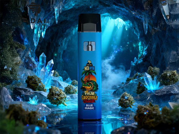 PALM Crocodile Vape - H3BTA - "Blue Magic"  - 1ml   CRD