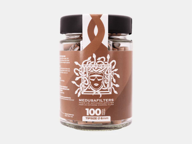 Medusafilters "Organic Edition", Ø 60 mm, Aktivkohlefilter ; 100er Glas