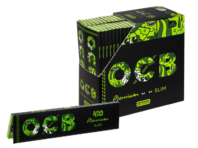 OCB Premium "420 Special Edition" Long Slim Papier; 50 Hefte je 32 Blatt