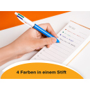 BIC - 4 Colours- Kugelschreiber "Original"; 0,4 mm; nachfüllbar; 12er Pack