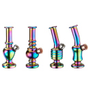 Glasbong"Mini Rainbow", 12,5cm, 4-fach sortiert, 12er Display