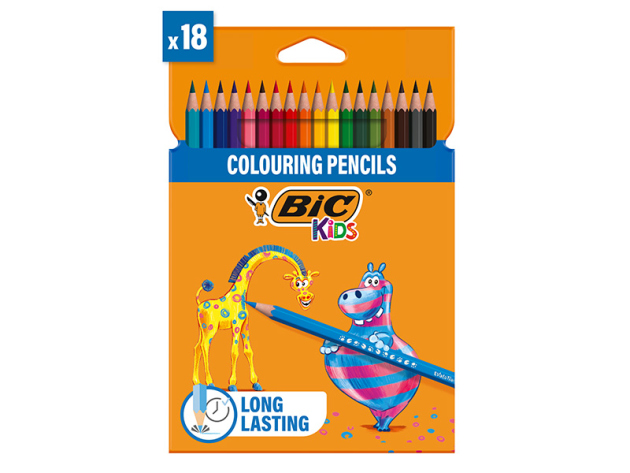 BIC - Buntstifte "Evolution ecolutions", farbig sortiert, 18er Pack