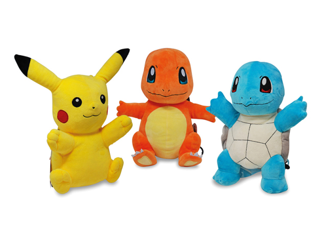Plüsch Pokemon Rucksack, 34 cm, 3-fach sortiert, einzeln