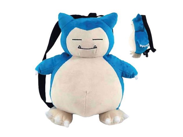 Plüsch Pokemon Relaxo Rucksack, 34 cm