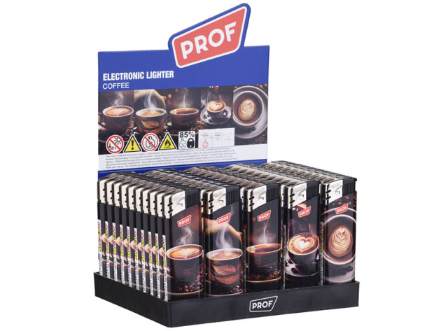 Elektrofeuerzeuge "COFFEE" 50er Display
