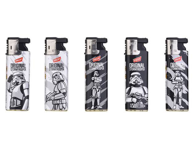 Sturmfeuerzeuge "Stormstrooper", 5-fach sortiert, 50er Display