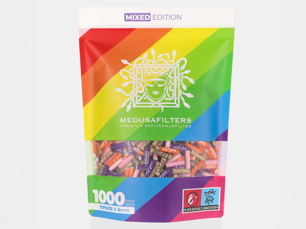 Medusafilters "Mixed Edition", Ø 60 mm, Aktivkohlefilter ; 1000er Pack