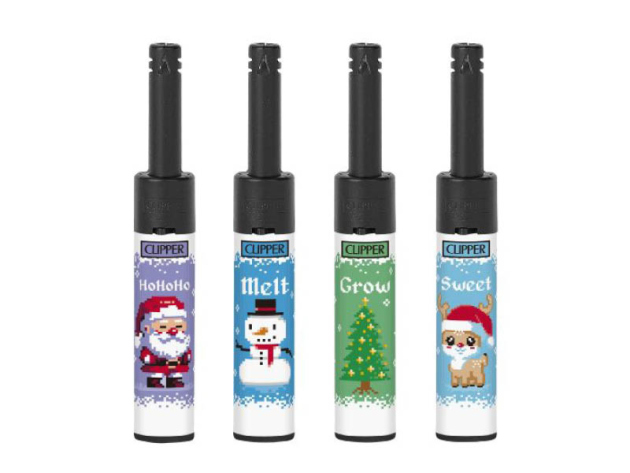 Clipper Mini Stabfeuerzeug WINTER PIXELl, 24er Display