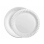 Imbissteller (Pappbteller) weiß; beschichtet; Ø 18 cm; 100er Pack