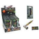 Metallpfeife "Weed" mit Sieben; 4-fach sort.;...