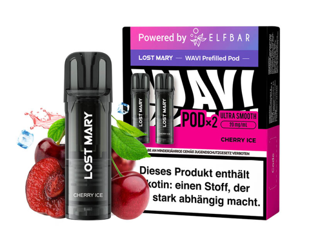Lost Mary WAVI Prefilled Pod - Cherry Ice (Kirsche, Eis) - 20mg