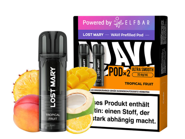 Lost Mary WAVI Prefilled Pod - Tropical Fruit (Tropische Frucht) - 20mg
