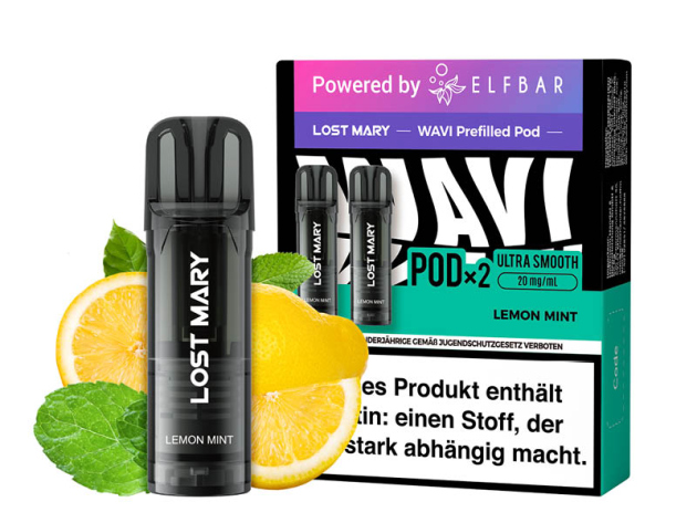 Lost Mary WAVI Prefilled Pod - Lemon Mint (Zitronen, Minze) - 20mg